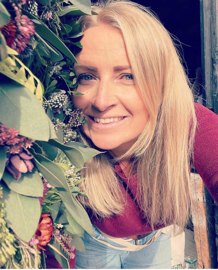 Charlotte with Flowers