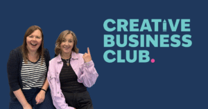 The Creative Business Club logo with its Founders